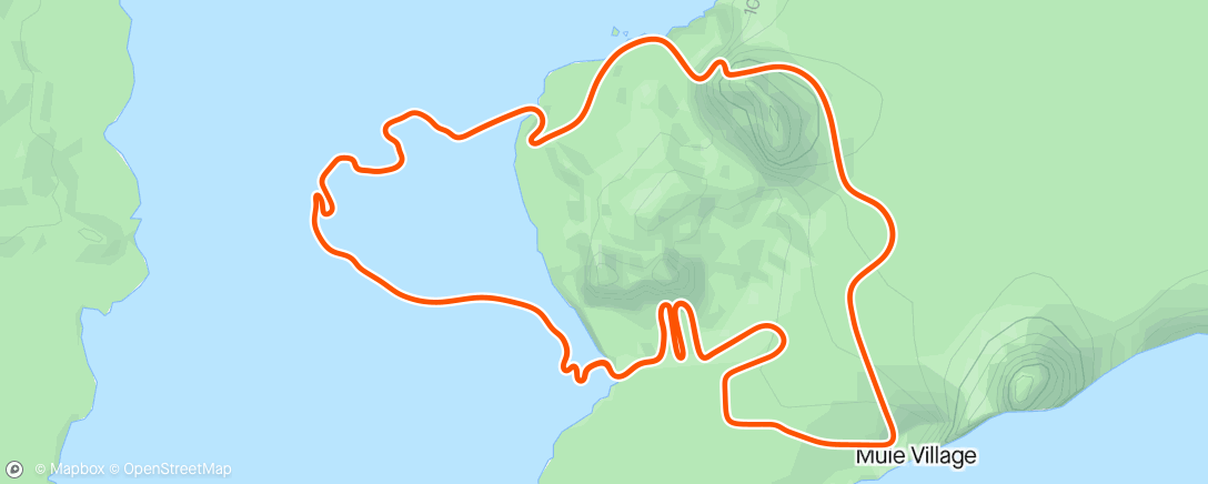 Carte de l'activité Zwift - Group Workout: ZZRC Cardio Workout (E) on Volcano Flat in Watopia