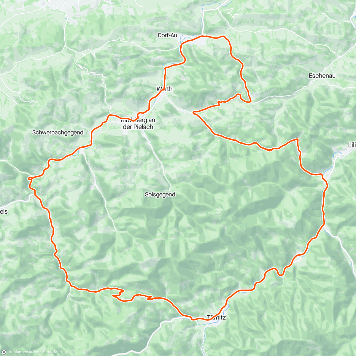 Map of the activity, Steinklamm - Schwarzenbach - Türnitz - Morigraben - Goaseben - Steinklamm