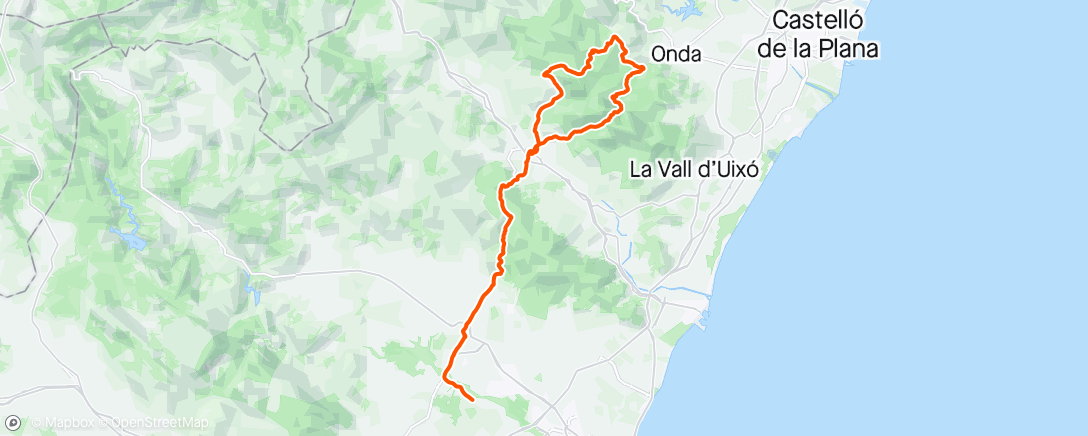 アクティビティ「Pico, Almedijar, Sueras, Villamalur, Matet, Pico」の地図