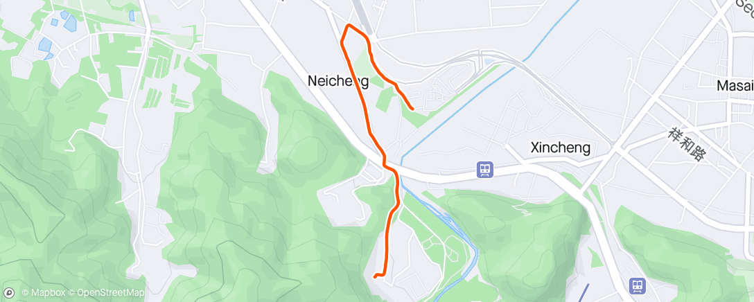 Mapa de la actividad, 晨間跑步