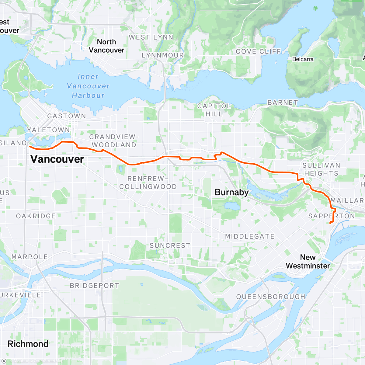 Map of the activity, Late start…