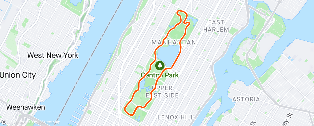 Map of the activity, Morning Ride