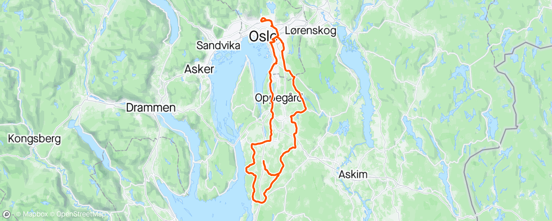 Map of the activity, Fin lørdag 👌🏼