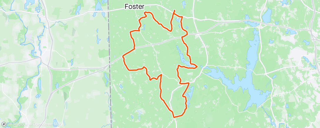 Map of the activity, Hooky ride