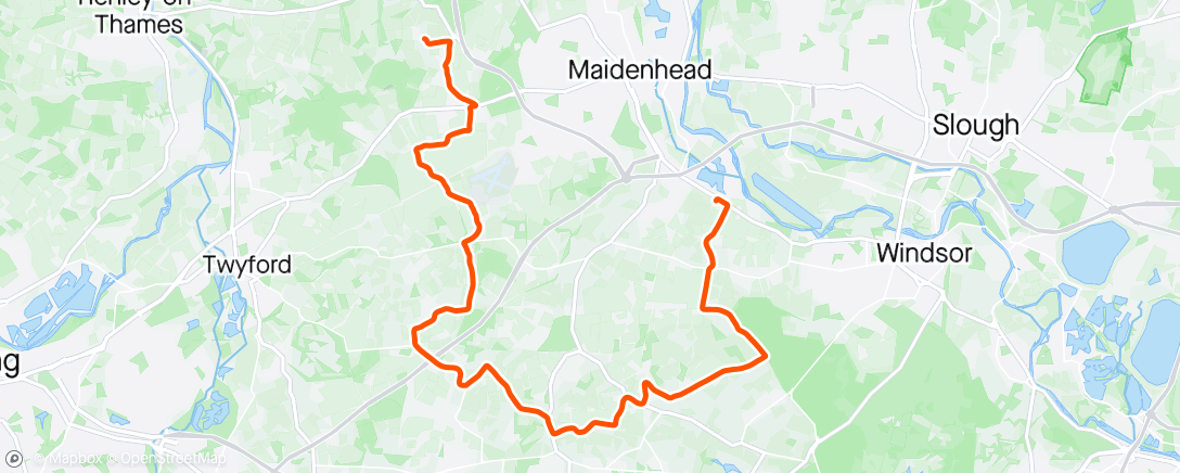 Mapa da atividade, Morning Ride