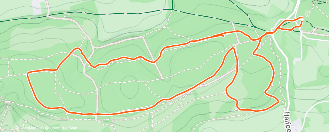Map of the activity, Morning Walk