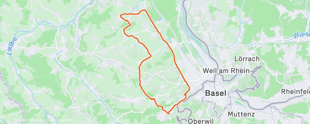 Map of the activity, Morning Ride