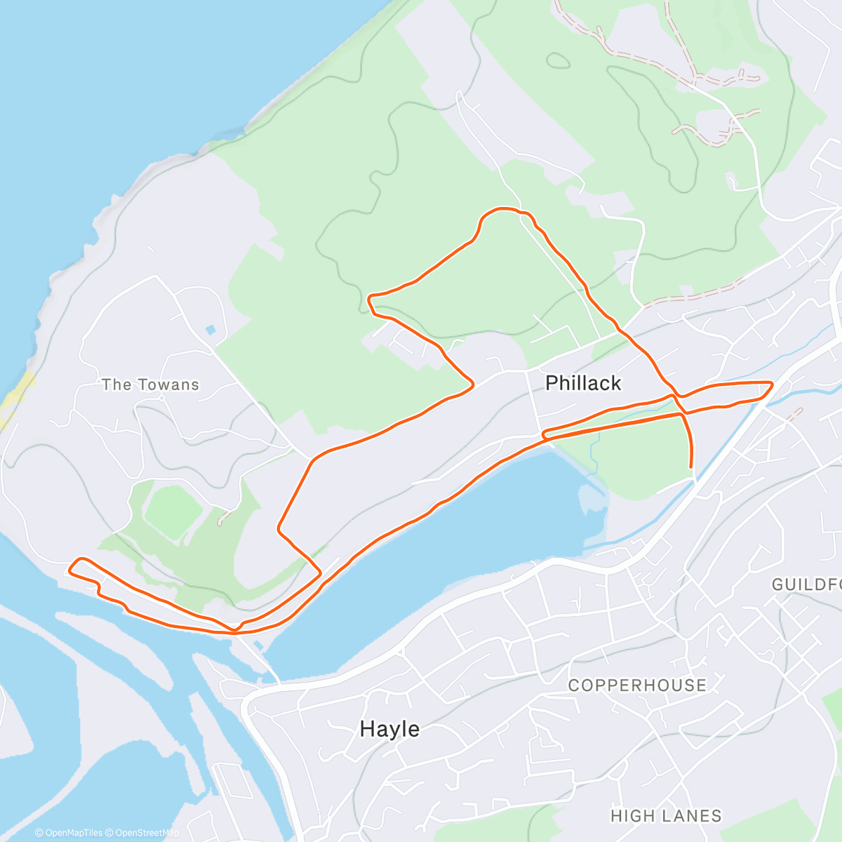 Map of the activity, Stretch the legs after a long day in front of the laptop 😵‍💫