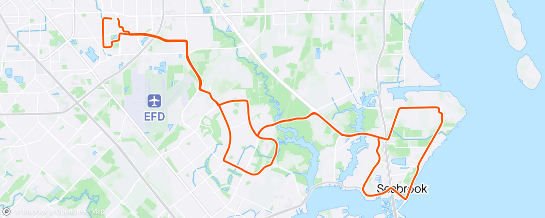 Map of the activity, First proper ride in a while.