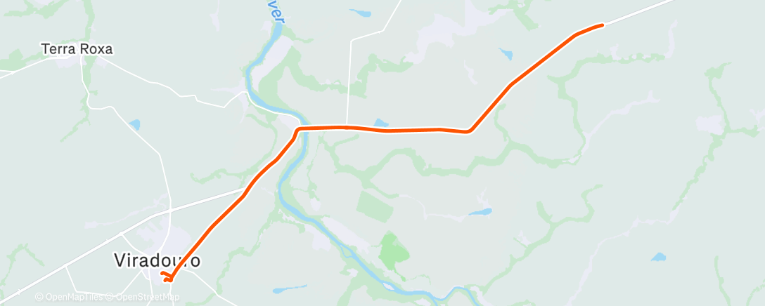 Map of the activity, Morning Ride