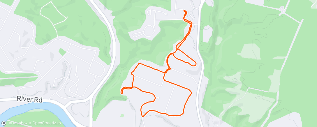 Map of the activity, Morning 30# ruck