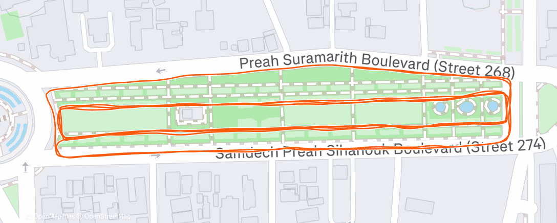 Карта физической активности (Evening Run 1097)