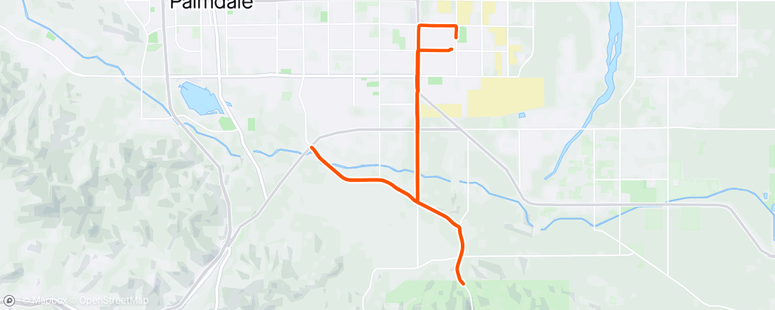 Map of the activity, Easy ride