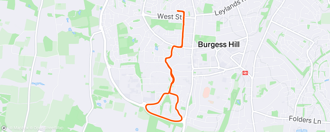 Map of the activity, 5km Steady