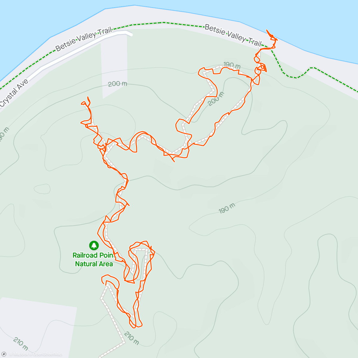 Mapa de la actividad (Afternoon Hike)