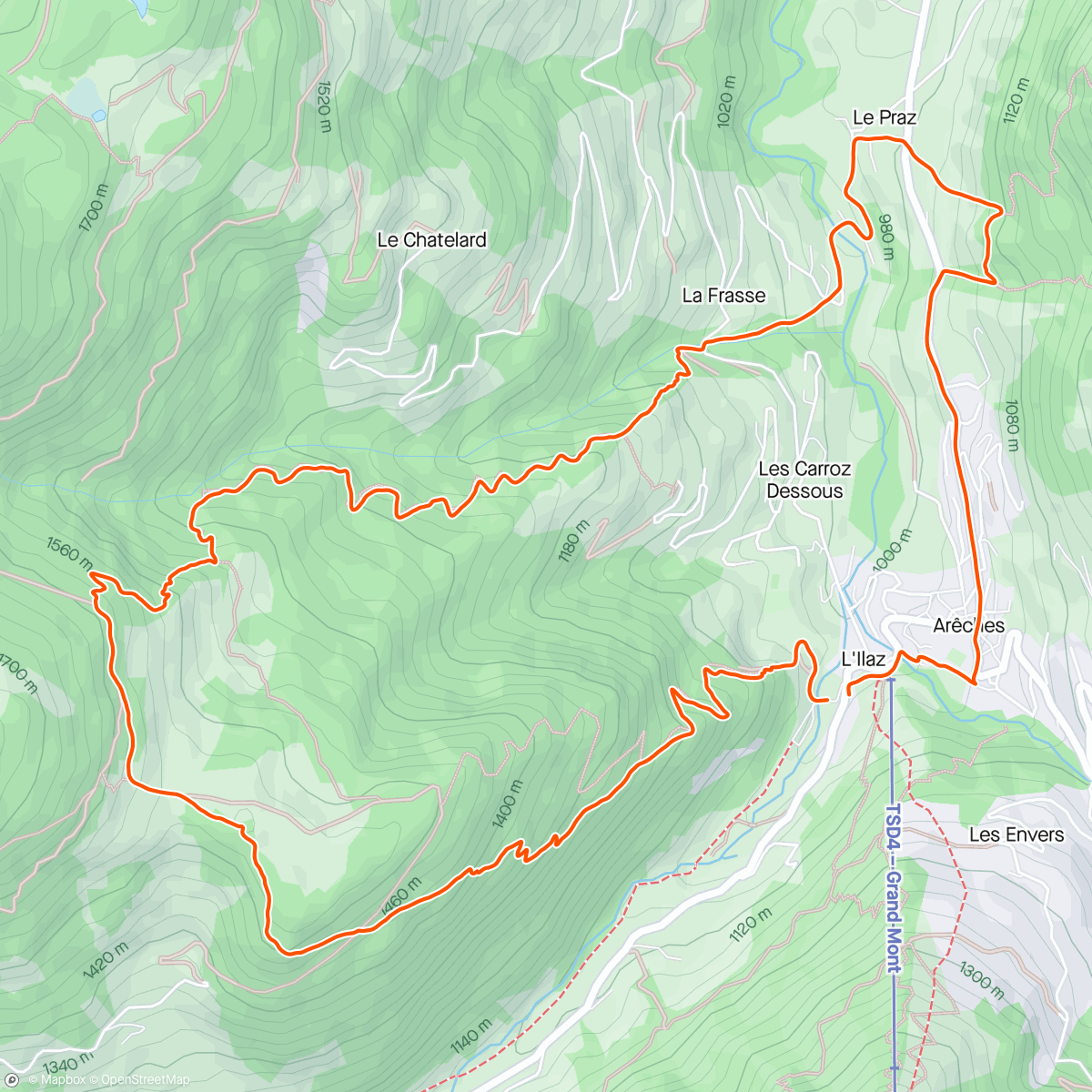 Map of the activity, Trail : l’hiver arrive enfin !
