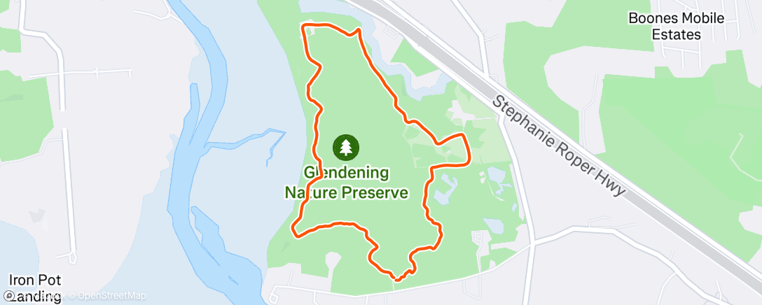Map of the activity, East coast trails