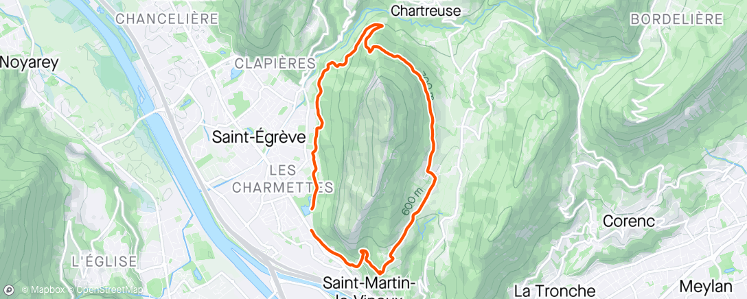 Map of the activity, Tour du Néron