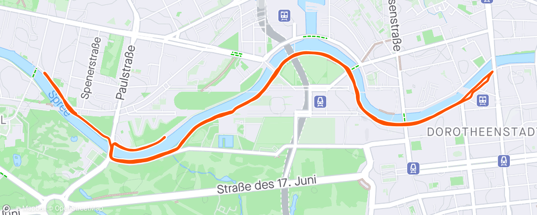 Map of the activity, Fartlek: 3-2-1-2-3 k ✊