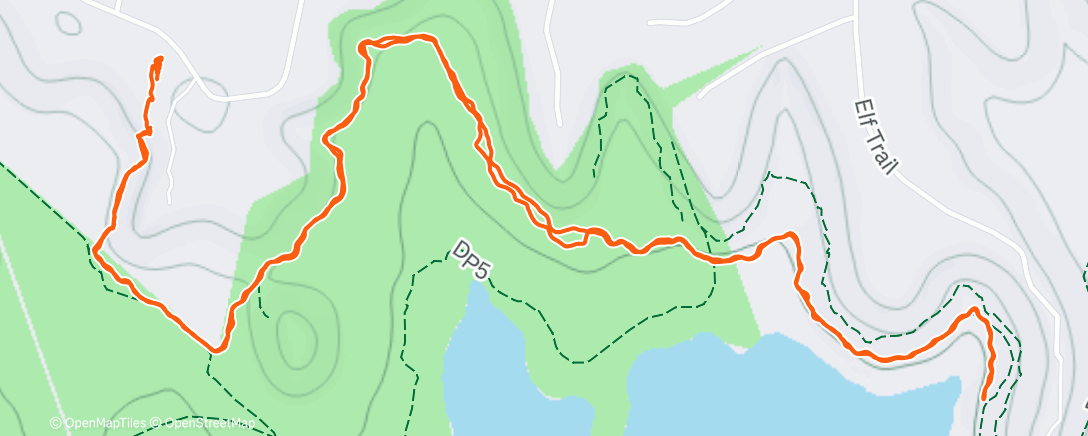 Map of the activity, Afternoon Hike