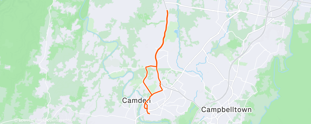 Карта физической активности (Evening Ride)