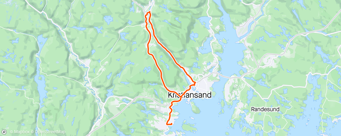 Map of the activity, Kveldstur med Marie
