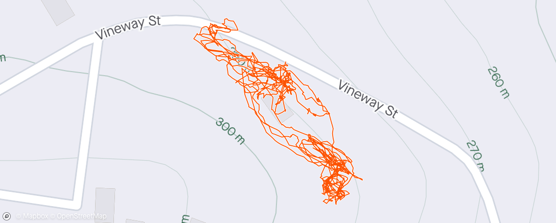 Map of the activity, Grass cutting. Tree trimming