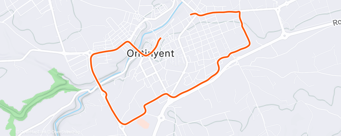 Карта физической активности (Carrera de noche)