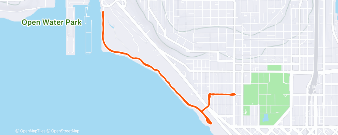 Map of the activity, Morning Run