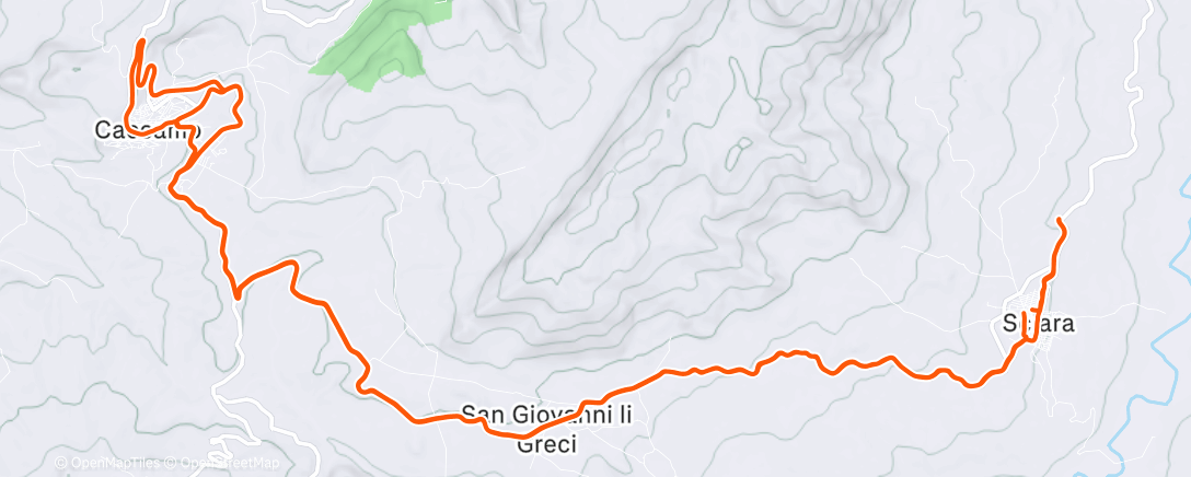 Map of the activity, Lunch Ride