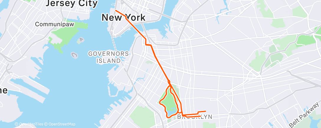 Map of the activity, Morning Ride