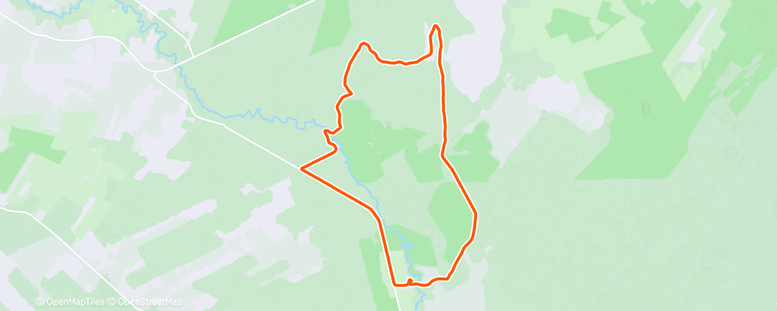 Map of the activity, Lunch Run