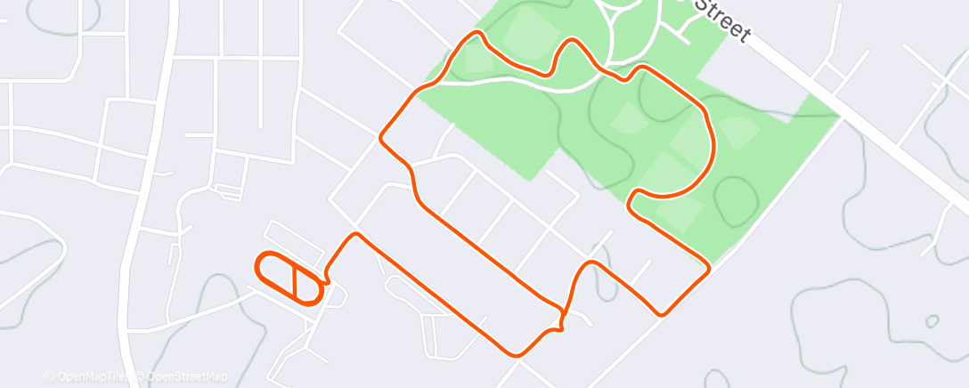 Map of the activity, Morning Run