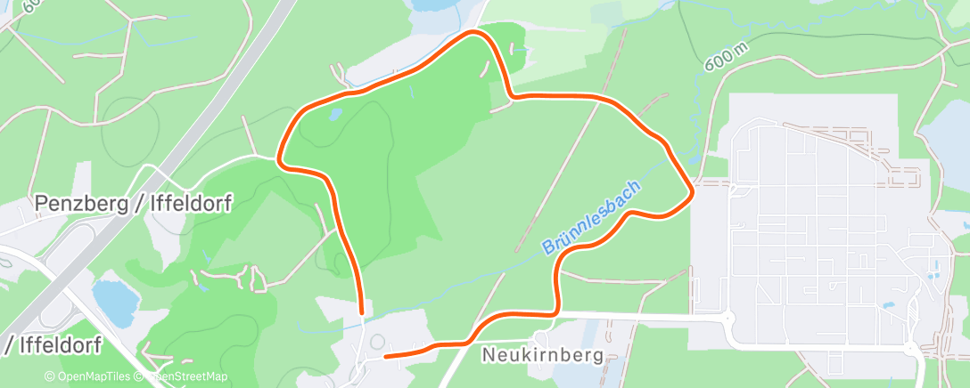 Map of the activity, Afternoon Walk