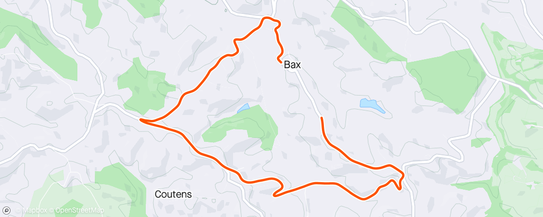 Map of the activity, Sortie route vallonée