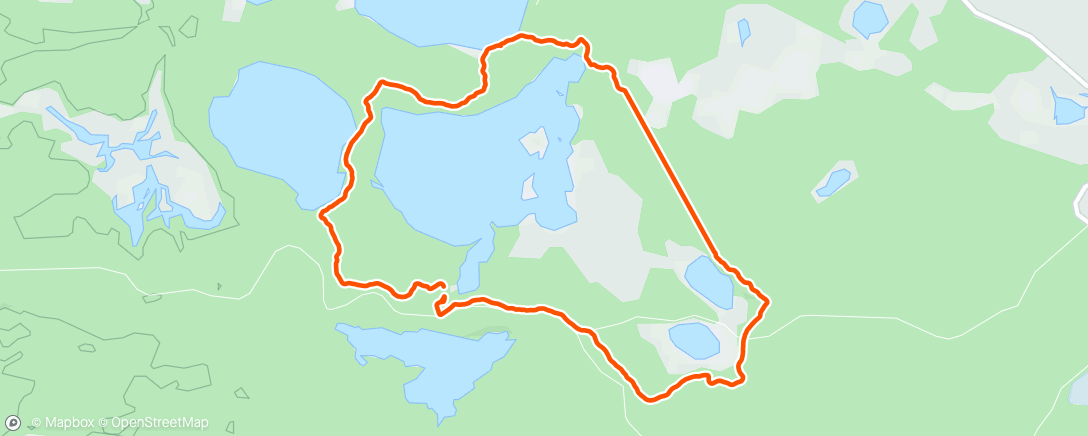 Map of the activity, Afternoon Hike