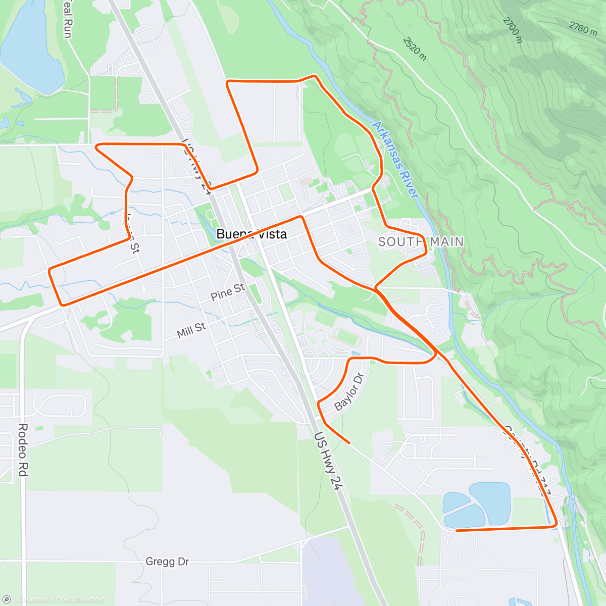 Map of the activity, Easy urban spin