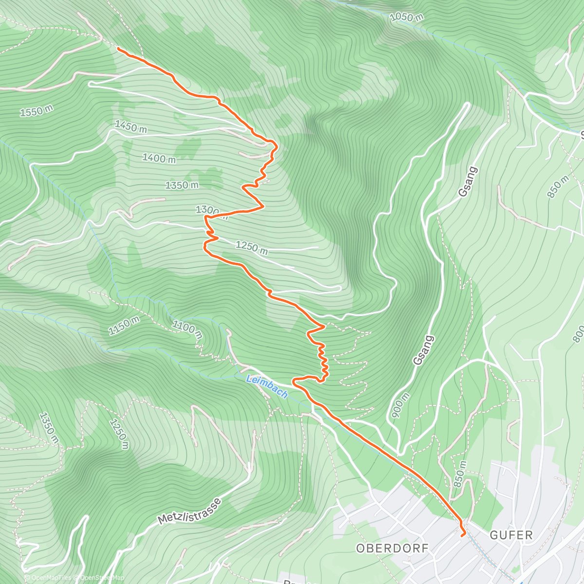 Map of the activity, Schnelles H&F mit 9kg