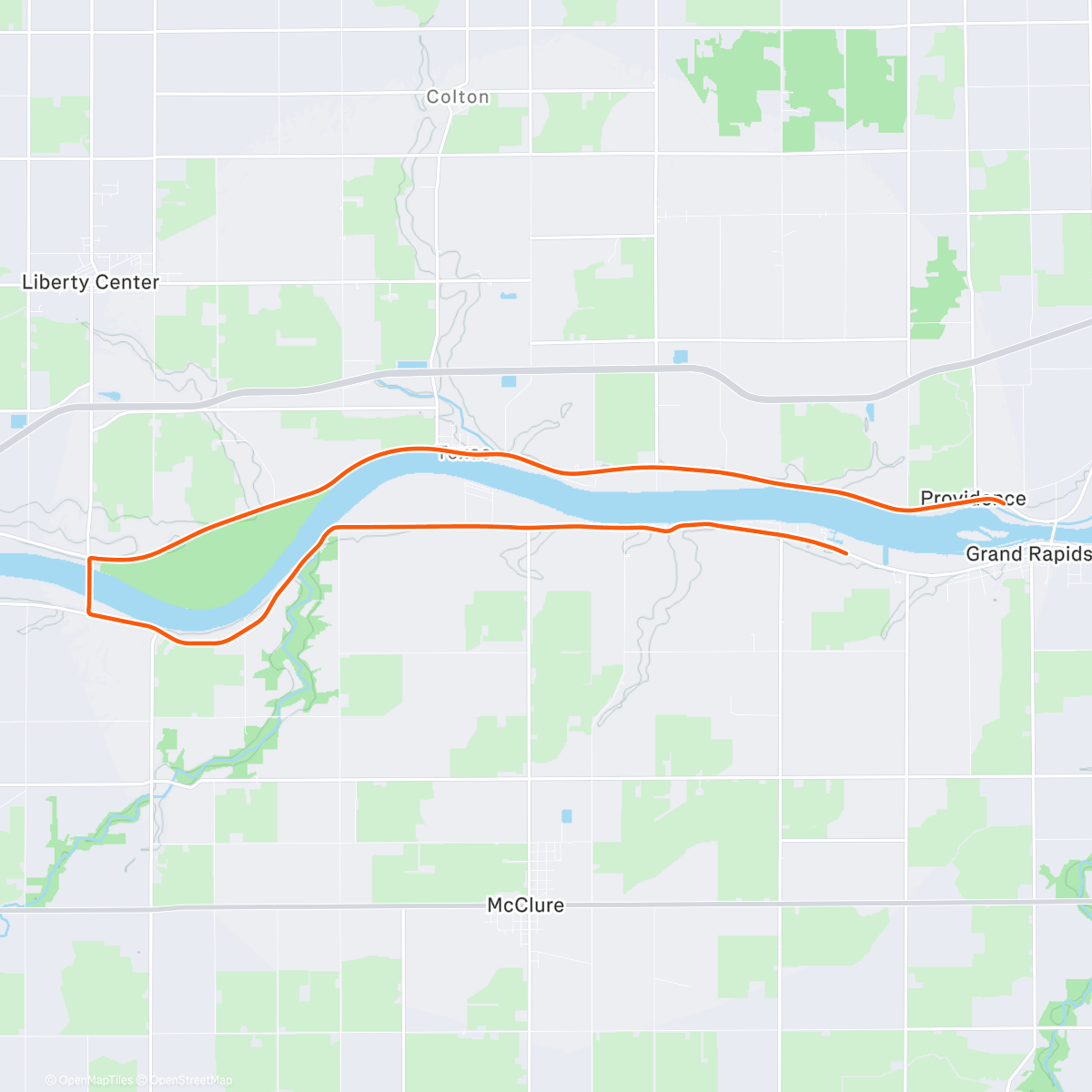 Map of the activity, ROUVY - Grand Rapids | Ohio | USA