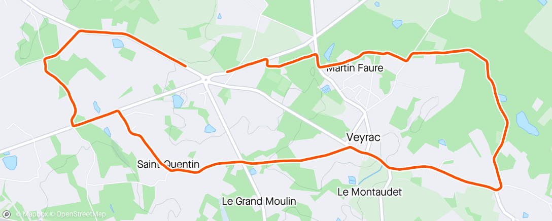 Map of the activity, Evening Trail Run foncier
#GVT J-47