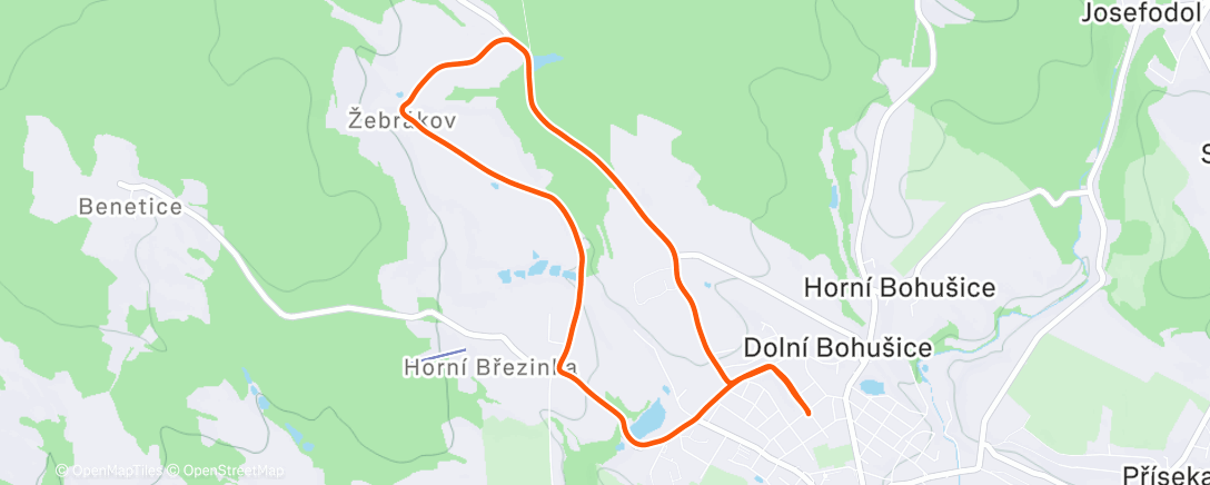 Map of the activity, Mittagspaziergang