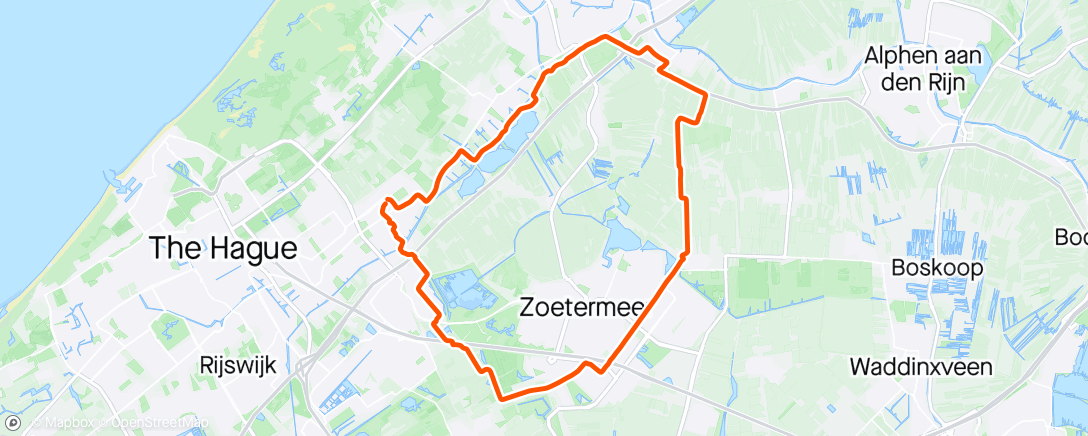 Map of the activity, Leiden Zoetermeer