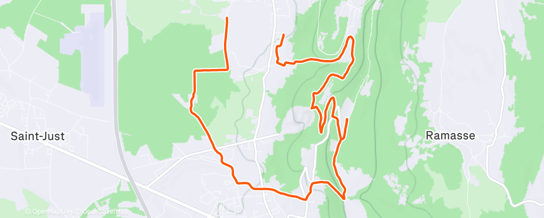 Mapa de la actividad (Trail chill)