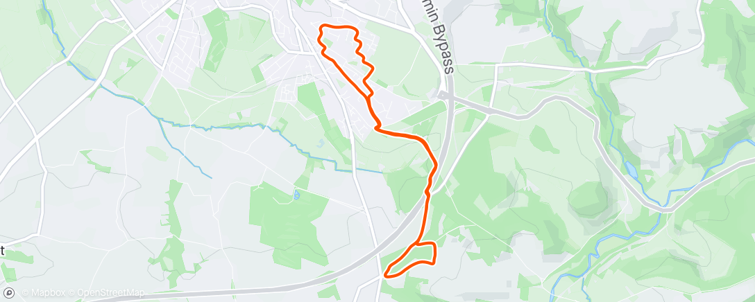 Map of the activity, Lanhydrock with Benj 🏃🏻‍♂️🏃🏼‍♀️
