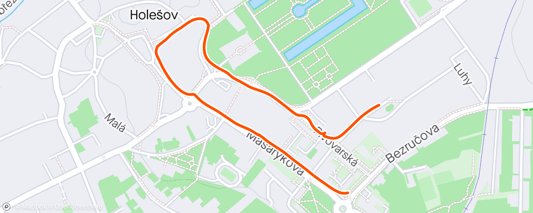 Mapa de la actividad, Evening Walk 🐶