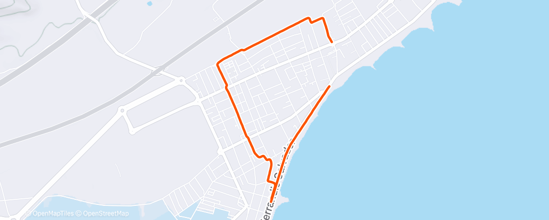 Map of the activity, Namiddagloop