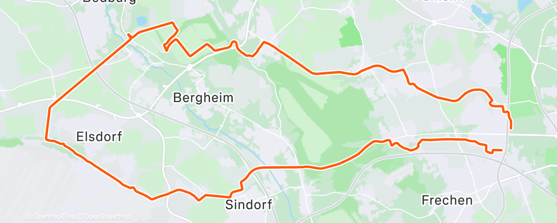 Map of the activity, Morgenausfahrt