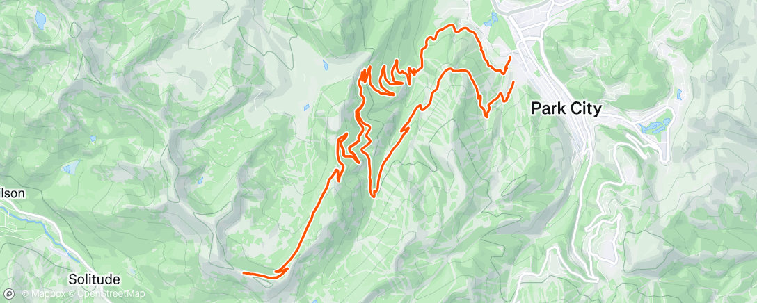 Map of the activity, Morning Mountain Bike Ride