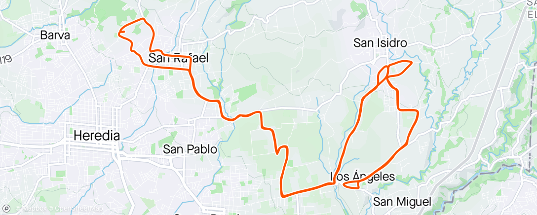 Mappa dell'attività San Isidro-Los Ángeles!