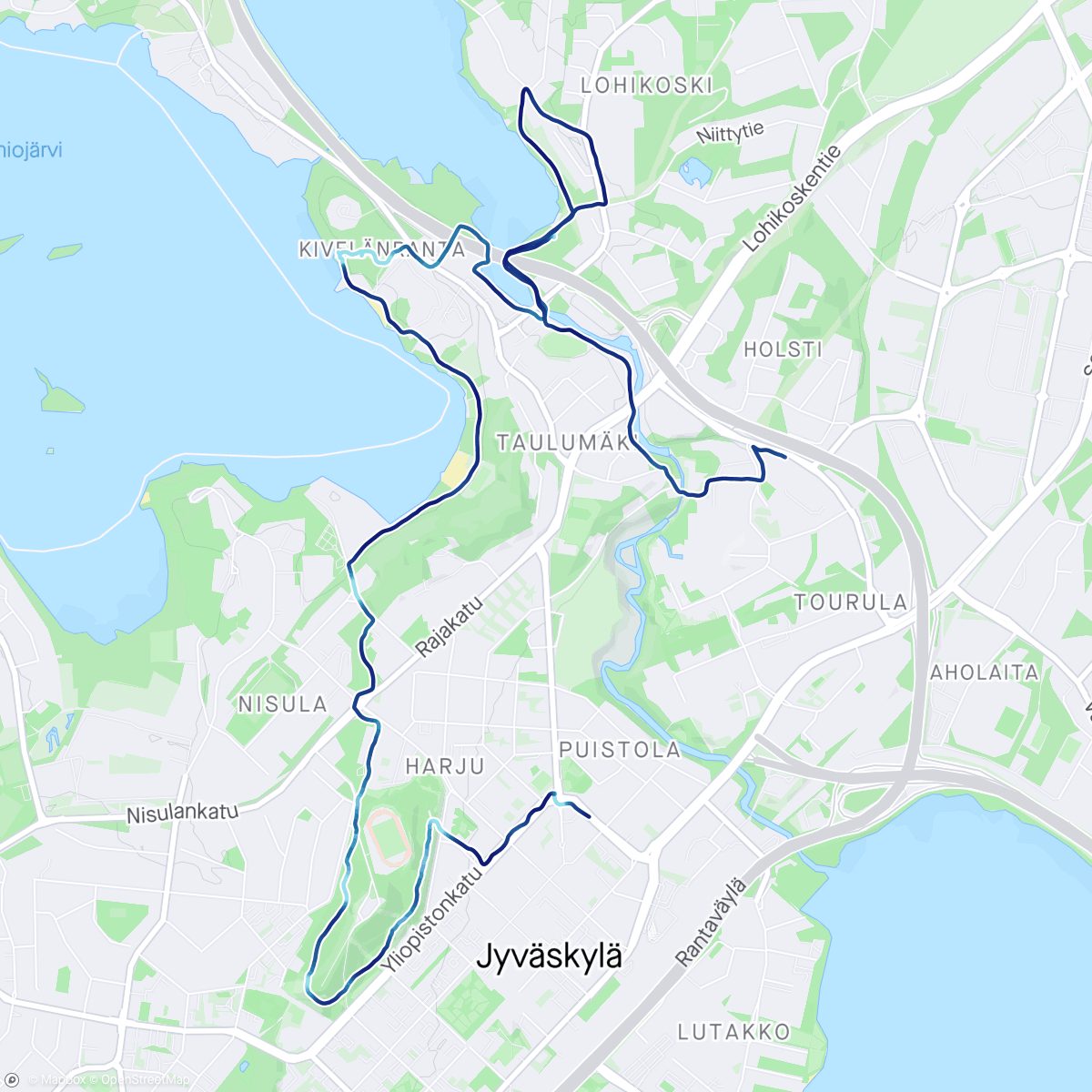 Map of the activity, Sunday 10K
